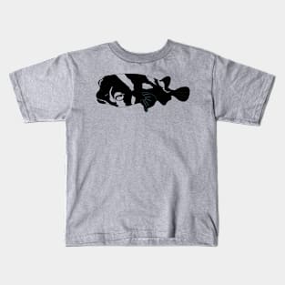 Porcupinefish (Diodon liturosus) silhouette Kids T-Shirt